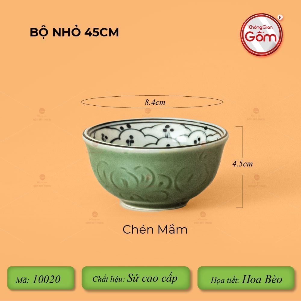 Bộ Bát Đĩa Hoa Mặt Trời Hoa Bèo
