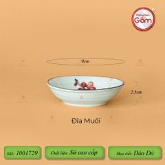 Bộ Bát Đĩa Hoa Mặt Trời Đào Đỏ