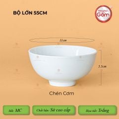 Bộ Bát Đĩa Hoa Mặt Trời Minh Châu Trắng