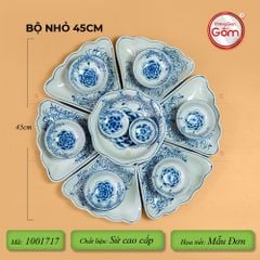 Bộ Bát Đĩa Hoa Mặt Trời Mẫu Đơn
