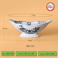 Bát Đựng Gà Hoa Sen Tràm