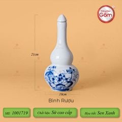 Bộ Bát Đĩa Hoa Mặt Trời Hoa Sen Xanh
