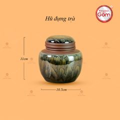 Bộ Ấm Chén Tròn Men Hỏa Biến Ngọc Thạch