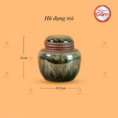 Bộ Phụ Kiện Trà Ngọc Thạch Men Hỏa Biến