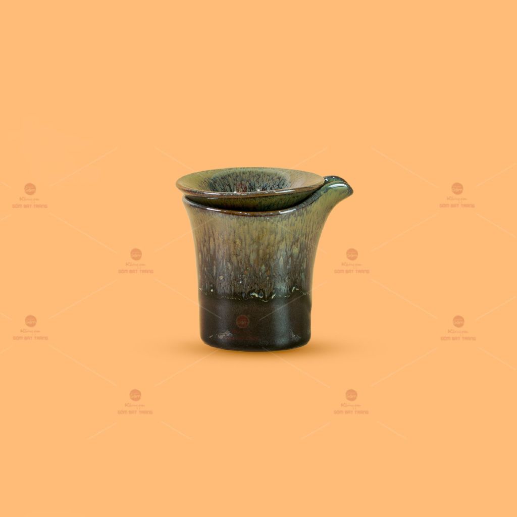 Bộ Phụ Kiện Trà Ngọc Thạch Men Hỏa Biến