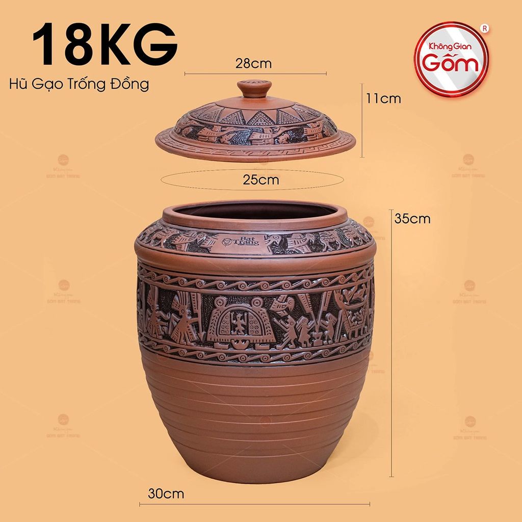 Hũ Gạo Trống Đồng
