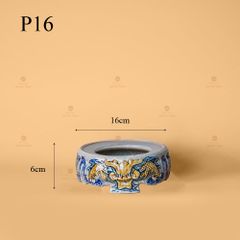 Đế Bát Hương Thờ Men Rạn Nổi Họa Tiết Rồng