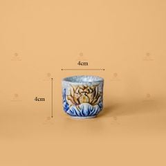 Chén Kỷ Lẻ - Bộ Kỷ Chén Thờ Men Rạn Nổi