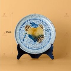 Đĩa Kê Ấm Trà Men Rạn