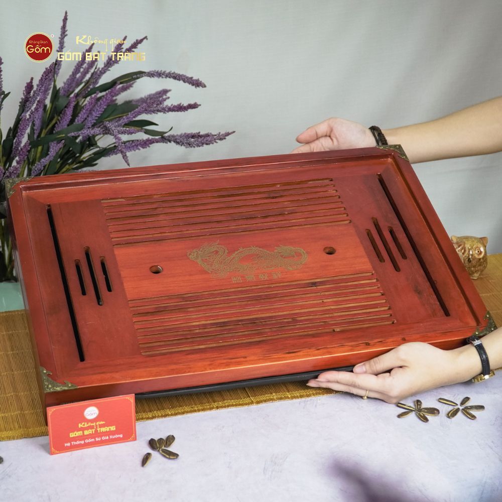 Khay Trà Gỗ Rồng Phú Quý