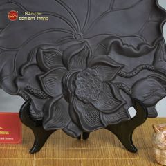 Khay Trà Gốm Sen Nổi
