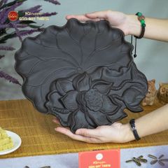 Khay Trà Gốm Sen Nổi