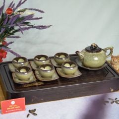 Khay Trà Tre Họa Tiết Hoa Sen