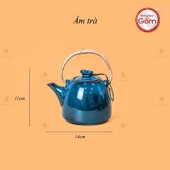 Bộ Ấm Trà Siêu Hoa Men Hỏa Biến