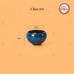 Bộ Ấm Trà Dưa Xanh Hoa Men Hỏa Biến