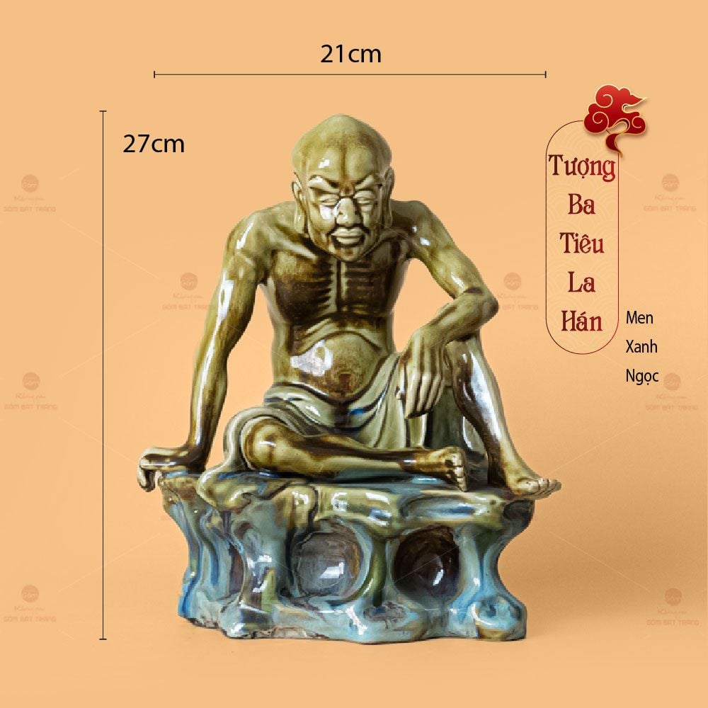 Bộ Tượng Thập Bát La Hán Men Ngọc