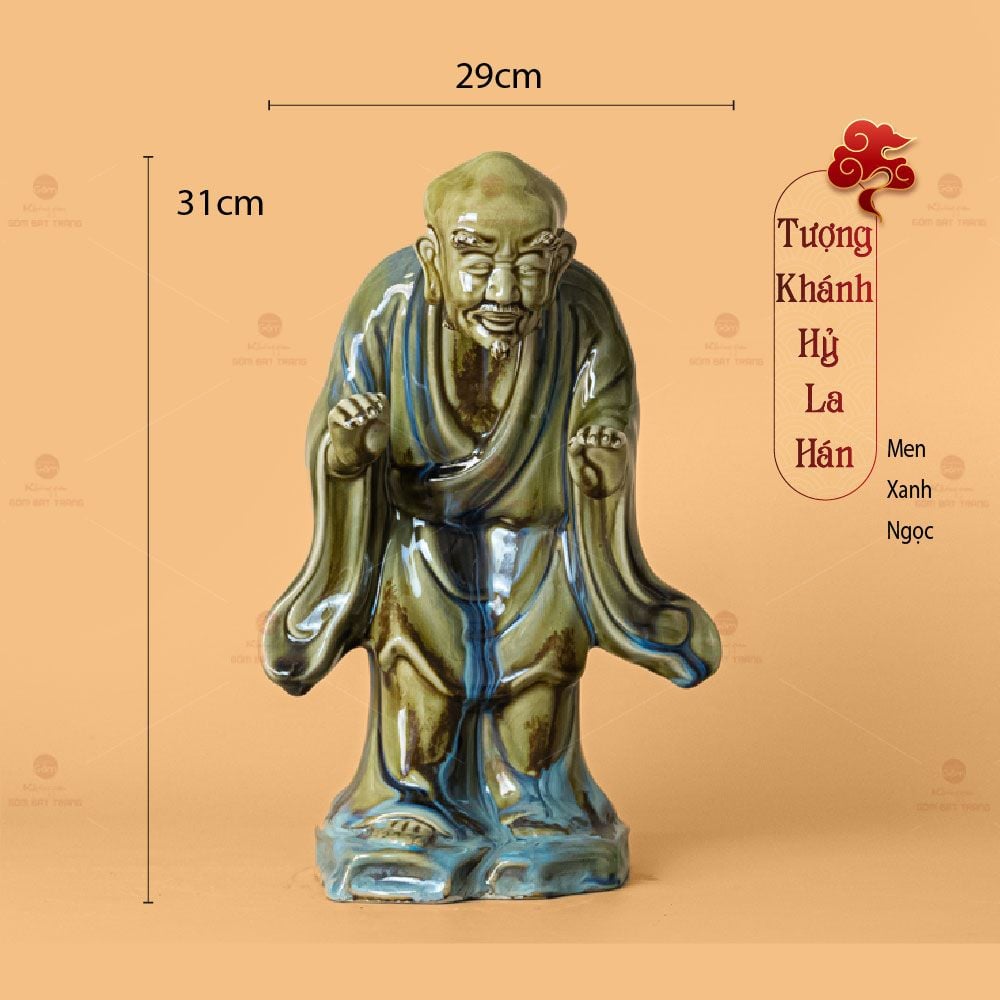 Bộ Tượng Thập Bát La Hán Men Ngọc