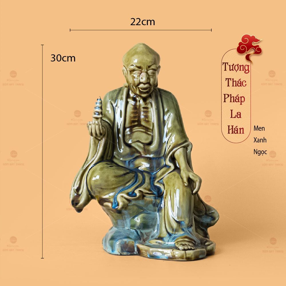 Bộ Tượng Thập Bát La Hán Men Ngọc
