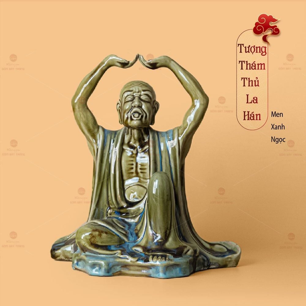 Bộ Tượng Thập Bát La Hán Men Ngọc