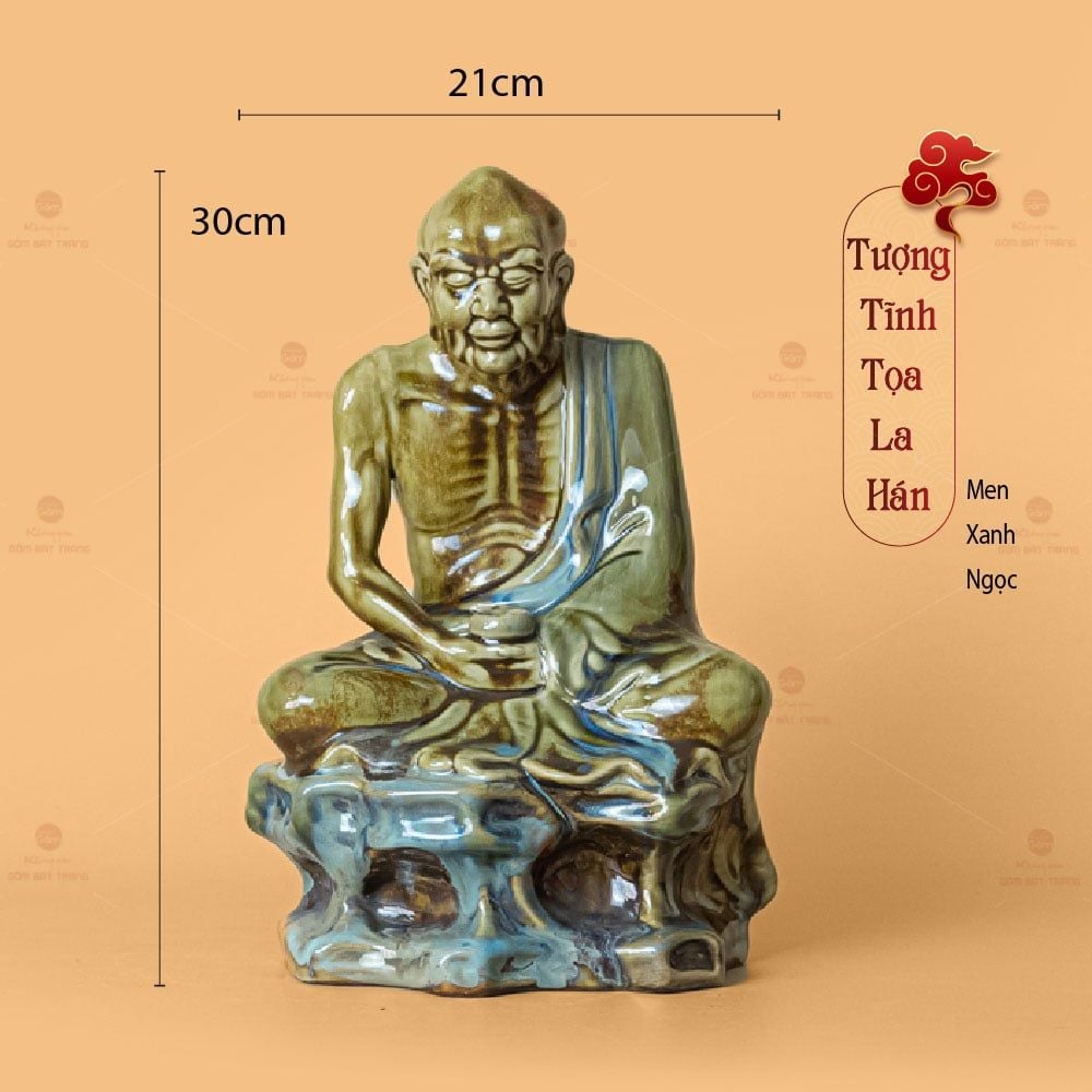 Bộ Tượng Thập Bát La Hán Men Ngọc