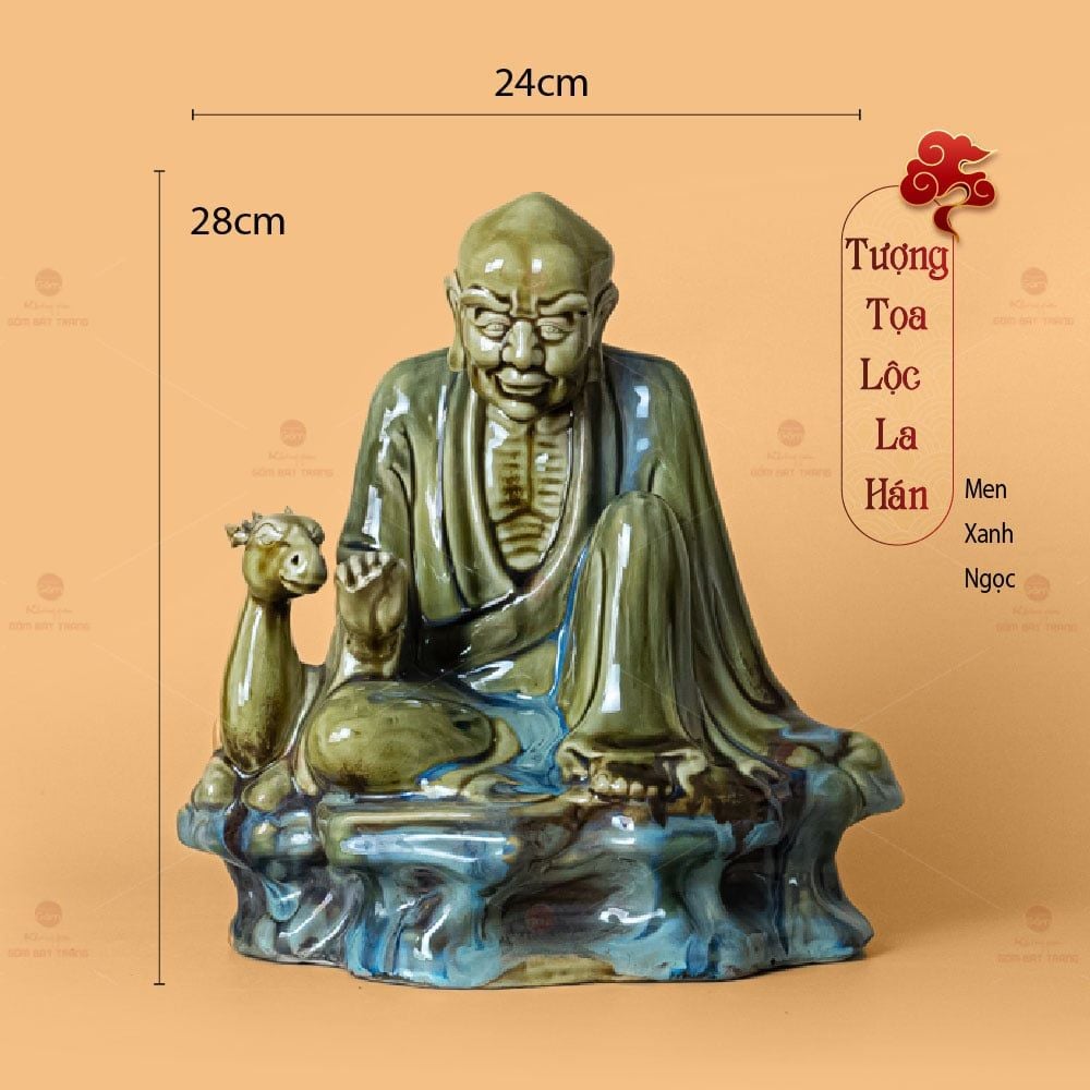 Bộ Tượng Thập Bát La Hán Men Ngọc