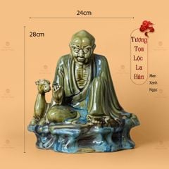 Bộ Tượng Thập Bát La Hán Men Ngọc