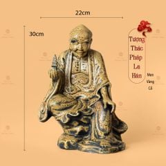 Bộ Tượng Thập Bát La Hán Men Vàng Cổ