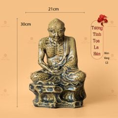 Bộ Tượng Thập Bát La Hán Men Vàng Cổ