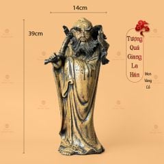 Bộ Tượng Thập Bát La Hán Men Vàng Cổ