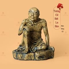 Bộ Tượng Thập Bát La Hán Men Vàng Cổ