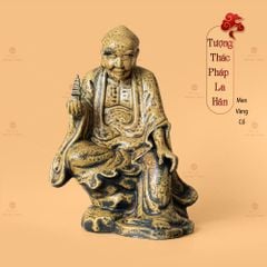 Bộ Tượng Thập Bát La Hán Men Vàng Cổ