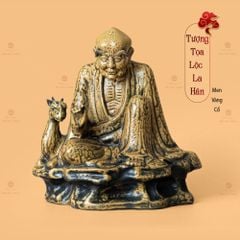 Bộ Tượng Thập Bát La Hán Men Vàng Cổ