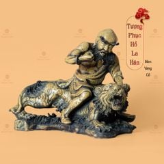 Bộ Tượng Thập Bát La Hán Men Vàng Cổ