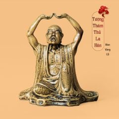 Bộ Tượng Thập Bát La Hán Men Vàng Cổ