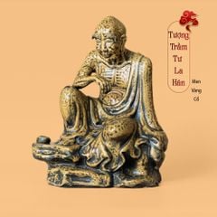 Bộ Tượng Thập Bát La Hán Men Vàng Cổ