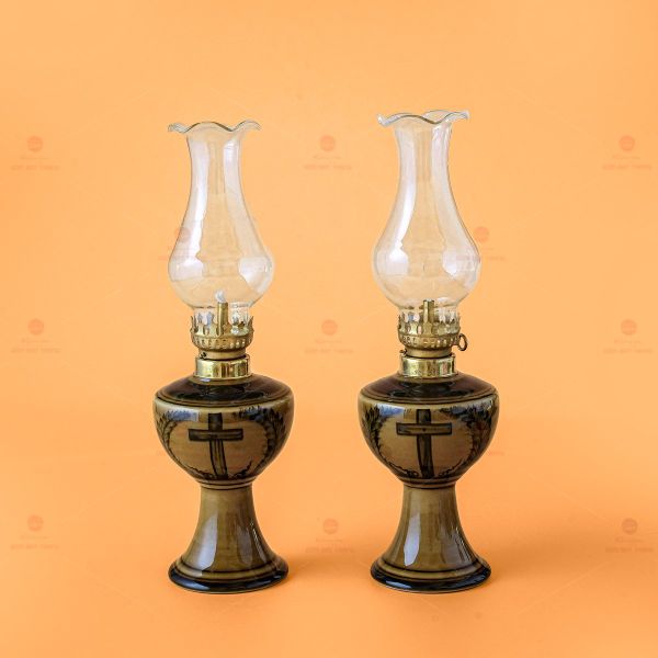 Đèn Dầu Thờ Vẽ Thánh Giá