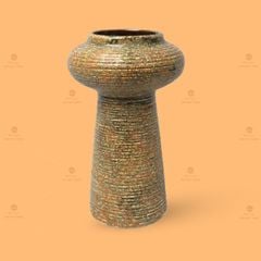 Lọ hoa búp bê men nâu