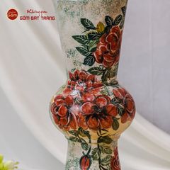 Lọ Hoa Cẩm Quỳ Vẽ Tay