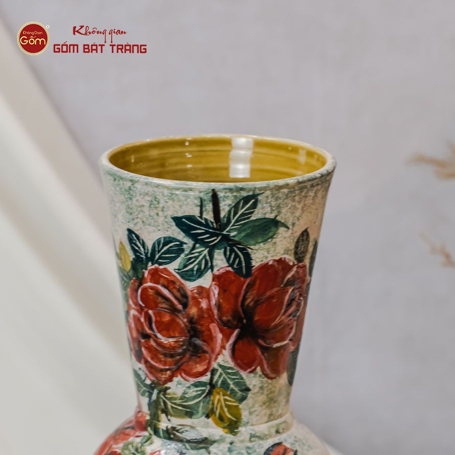 Lọ Hoa Cẩm Quỳ Vẽ Tay