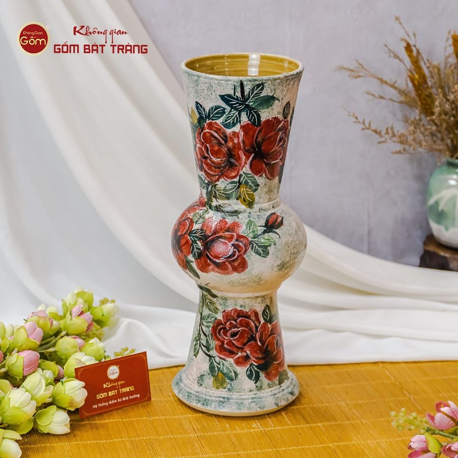 Lọ Hoa Cẩm Quỳ Vẽ Tay