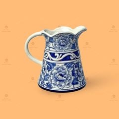 Lọ hoa dáng bình sữa họa tiết các hoa