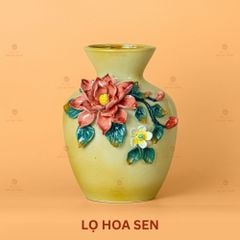 Lọ Hoa Vuốt Tay Đắp Nổi