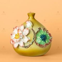 Lọ Hoa Túi Tiền Đắp Sen