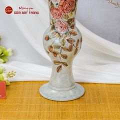 Lọ Hoa Vẽ Tay Hoa Mẫu Đơn