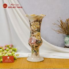 Lọ Hoa Vẽ Tay Hoa Trà My