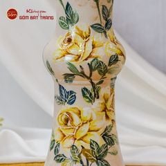 Lọ Vuốt Vẽ Hoa Hồng Vàng