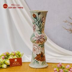 Lọ Hoa Vẽ Tay Loa Kèn