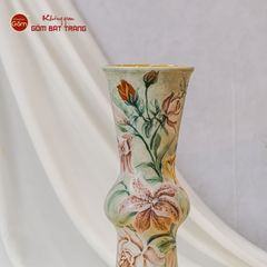 Lọ Hoa Vẽ Tay Loa Kèn