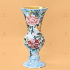 Lọ Hoa Vẽ Tay Mẫu Đơn Đỏ
