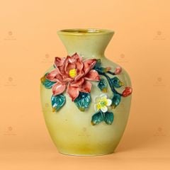 Lọ Hoa Vuốt Tay Đắp Nổi